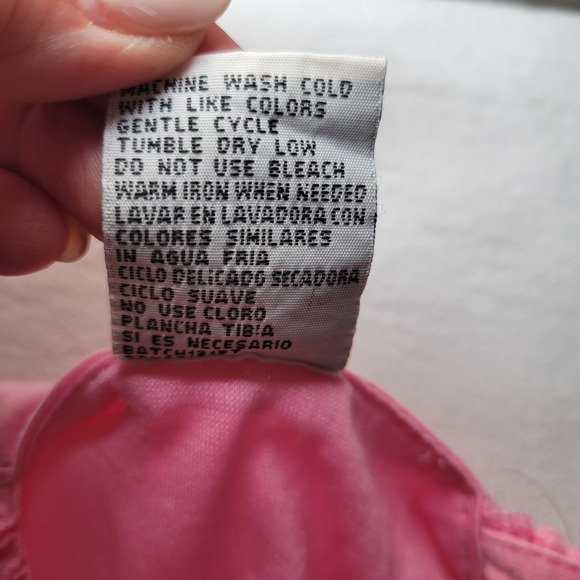 Bubble Ruffle Tank Girl's Pink Size 4 - Picture 7 of 9